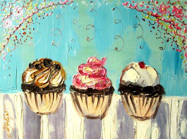 Пирожное живопись