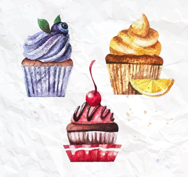 Рисование пирожных