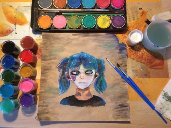 Рисунки из гуаши