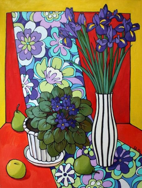 Декоративный натюрморт разбеленный колорит