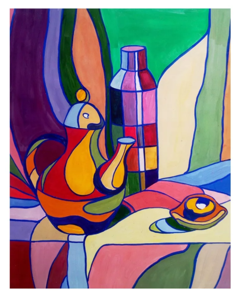 Декоративный натюрморт разбеленный колорит