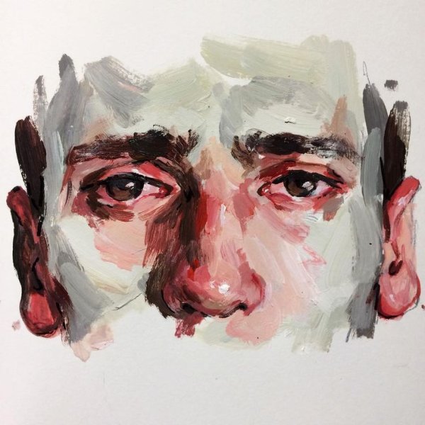 Лицо гуашью