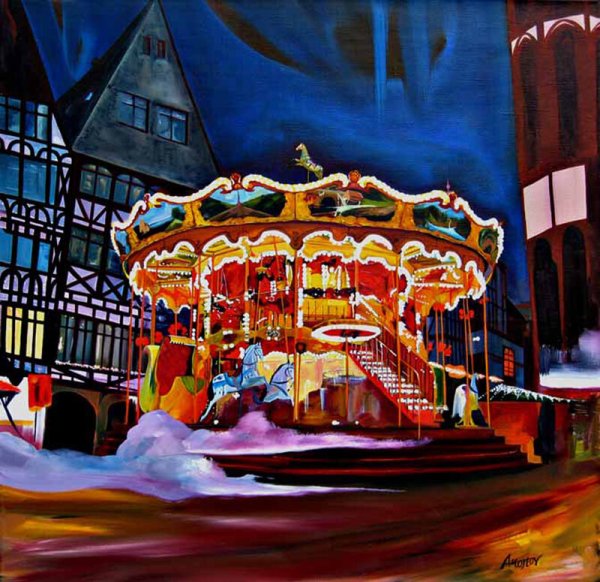 Карусель карандашом