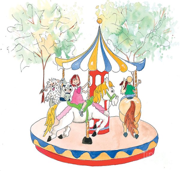 Картина для детей парк развлечений