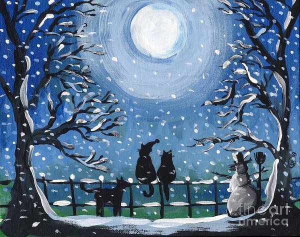 Новогодний натюрморт акварелью