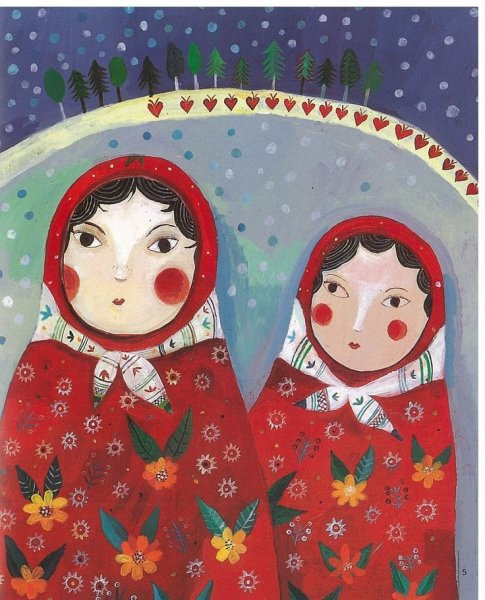 Матрешка красками