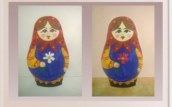 Воронежская Матрешка рисунок