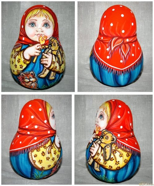 Роспись матрешки для начинающих