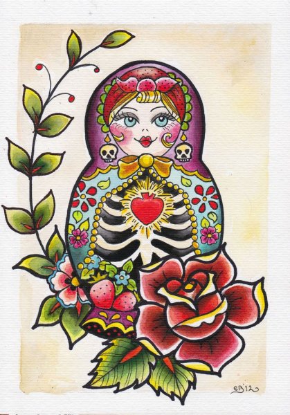 Тату Матрешка