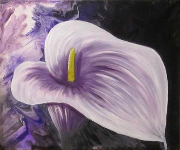 Каллы акрилом