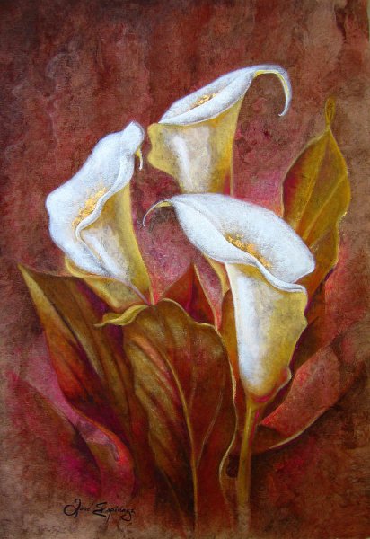 Алмазная мозайка каллы