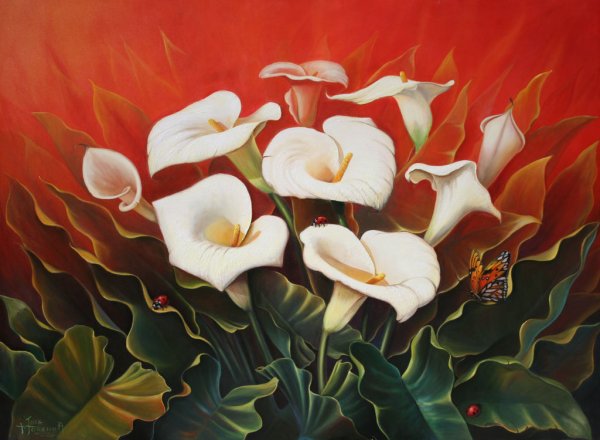 Картины маслом каллы