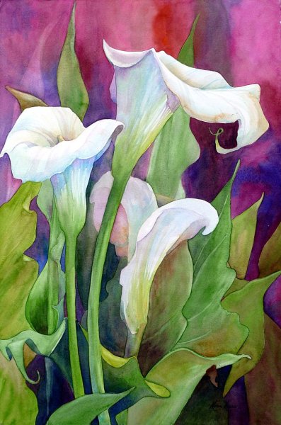 Триптих акварель