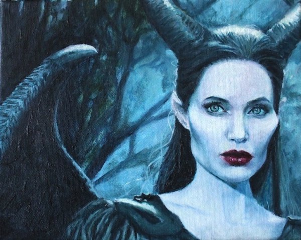 Малефисента Джоли рисунок