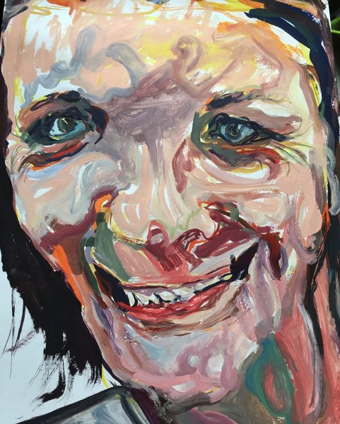 Арт портрет гуашью