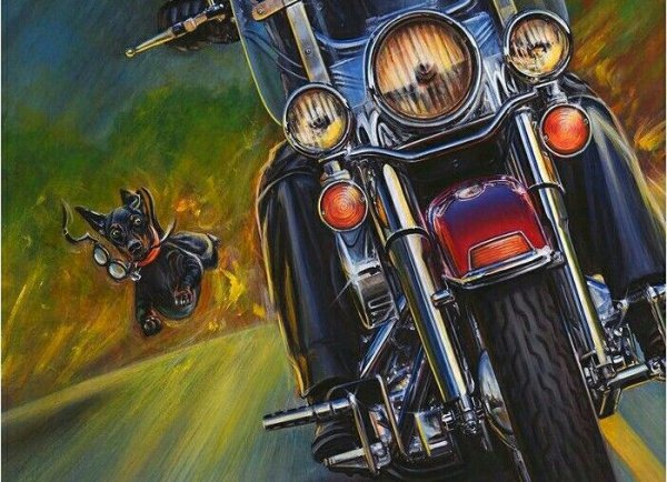 Байкерская тема арт