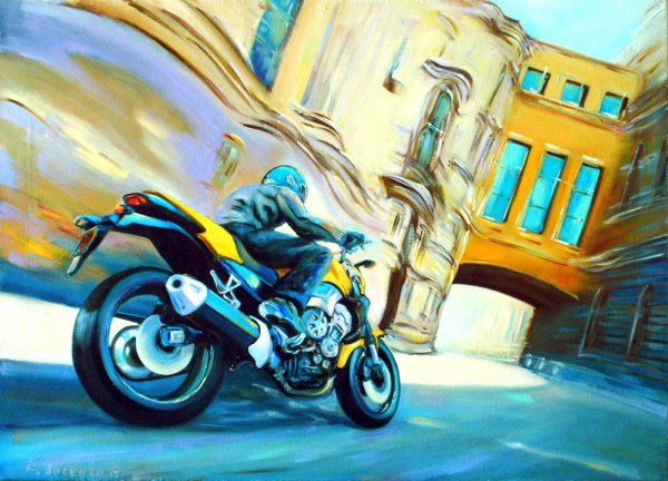Картины Федосенко романа мотоциклист