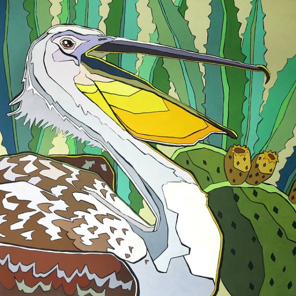 Пеликан поп арт