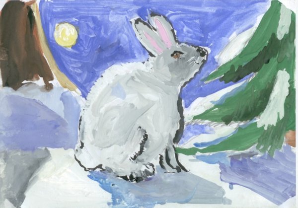 Рисование животные ЗИМОЙМОЙ