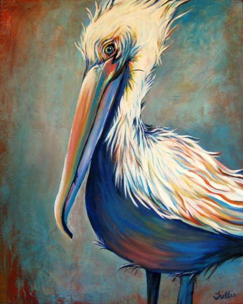 Рисование пеликана в старшей группе