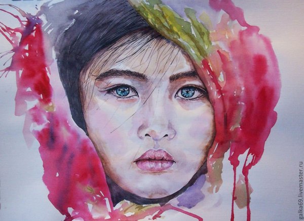 Портрет акварелью