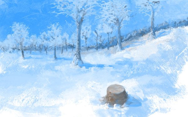 Нарисовать снег