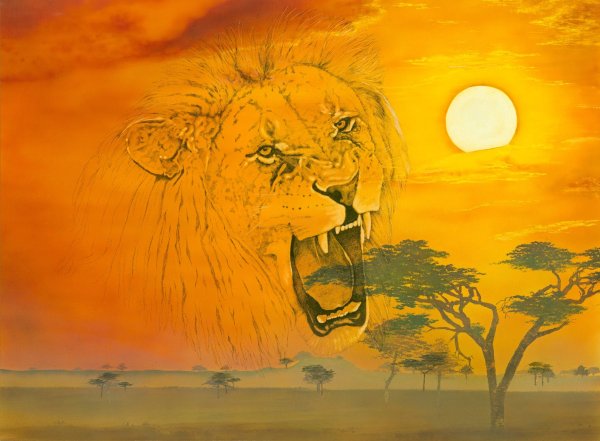 Рисуем Льва гуашью с детьми