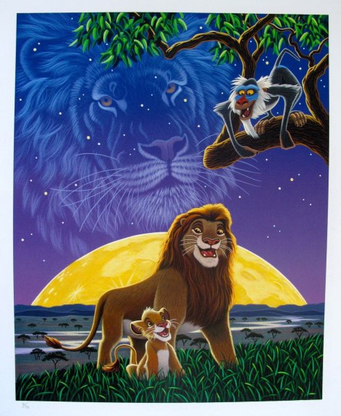 Симба картина маслом