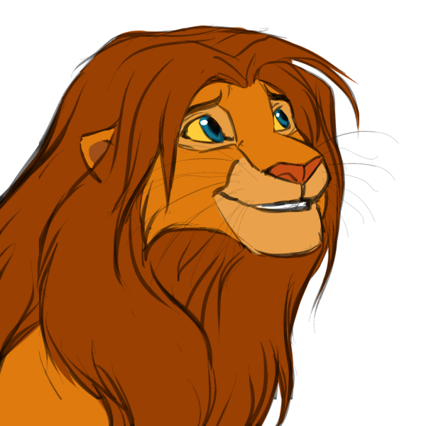 Лев рисунок Король Лев