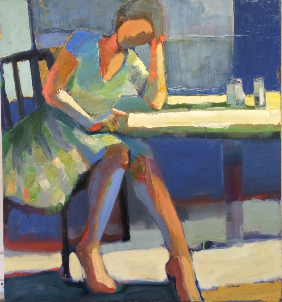 Этюд фигуры человека в контражуре