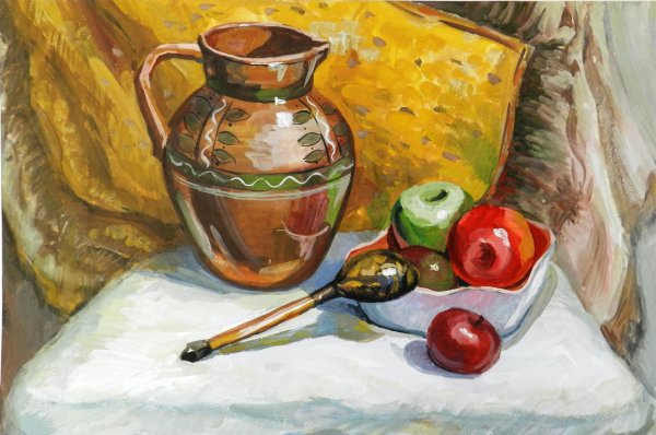 Гуашь натюрморт Академическая Академическая живопись