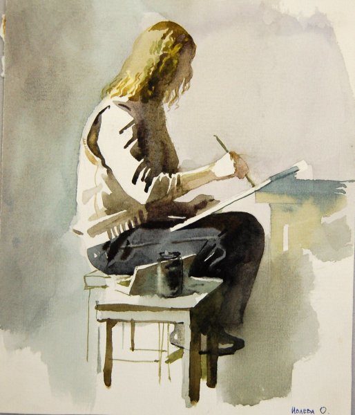 Фигура человека живопись