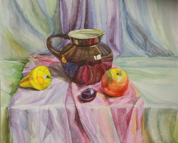 Рисуем натюрморт гуашью