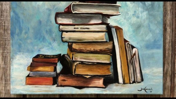 Картины с изображением книг