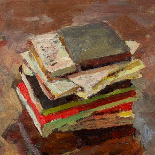 Книги в живописи маслом