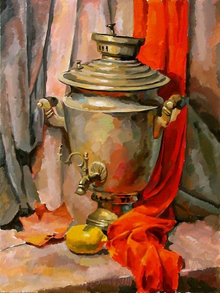 Елена Шумакова. Самовар живопись