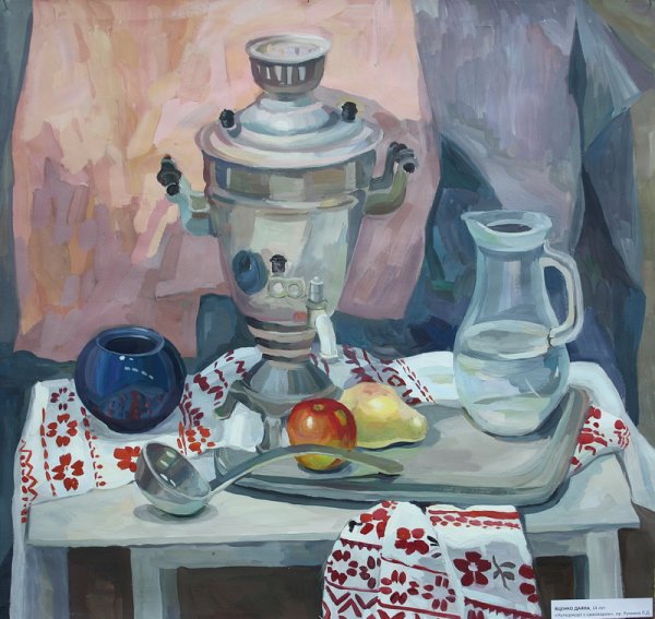 Декоративная живопись самовар