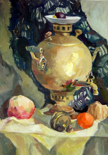 Декоративная живопись самовар