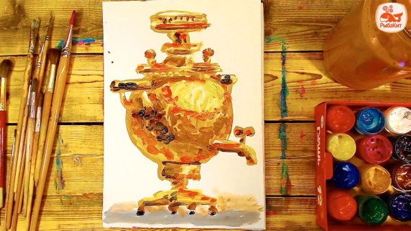 Самовар по изо