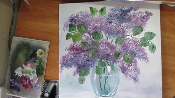 Правополушарное рисование сирень