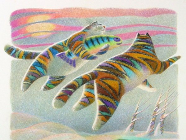 Художница Лескова Марина коты