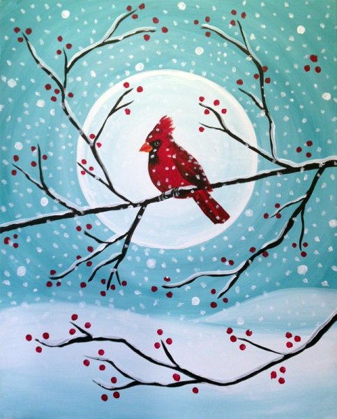 Рисунки на зимнюю тематику