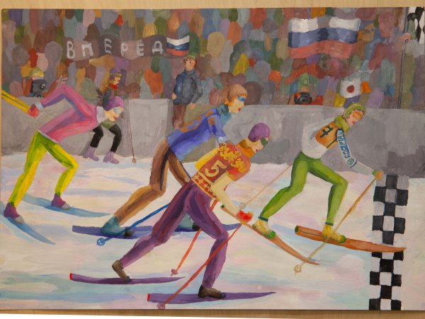 Дейнека лыжники