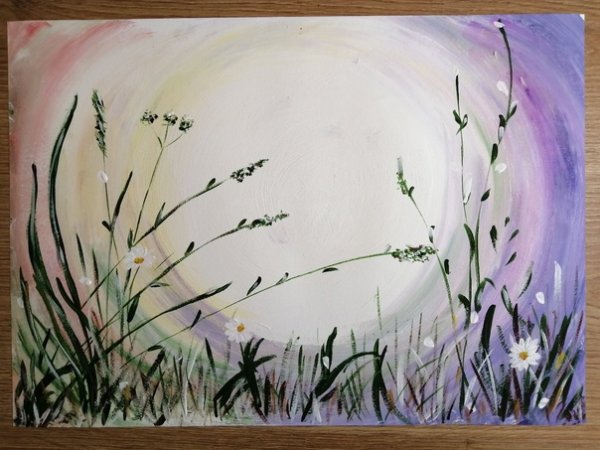 Правополушарное рисование трава