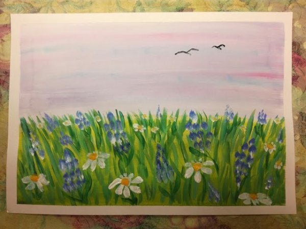 Трава рисунок черно белый