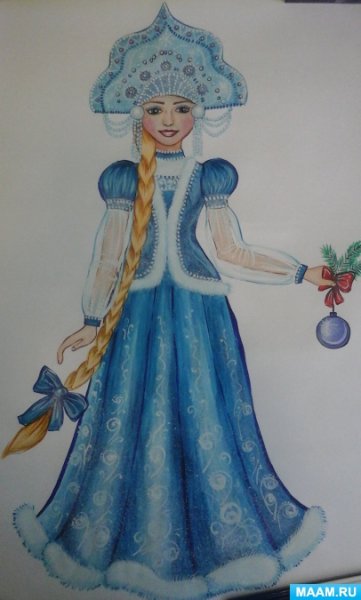 Снегурочка образ для рисования
