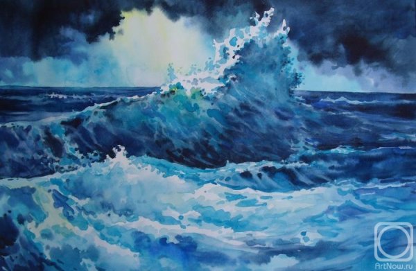 Шторм гуашью