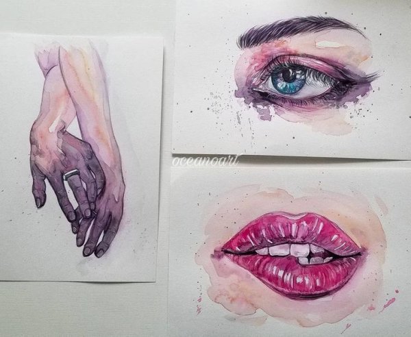 Эстетичные рисунки красками