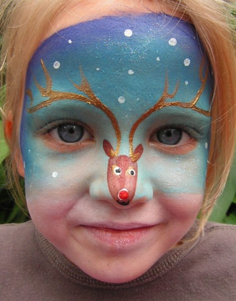 Грим на новый год для детей