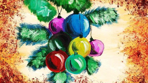 Новый год красками